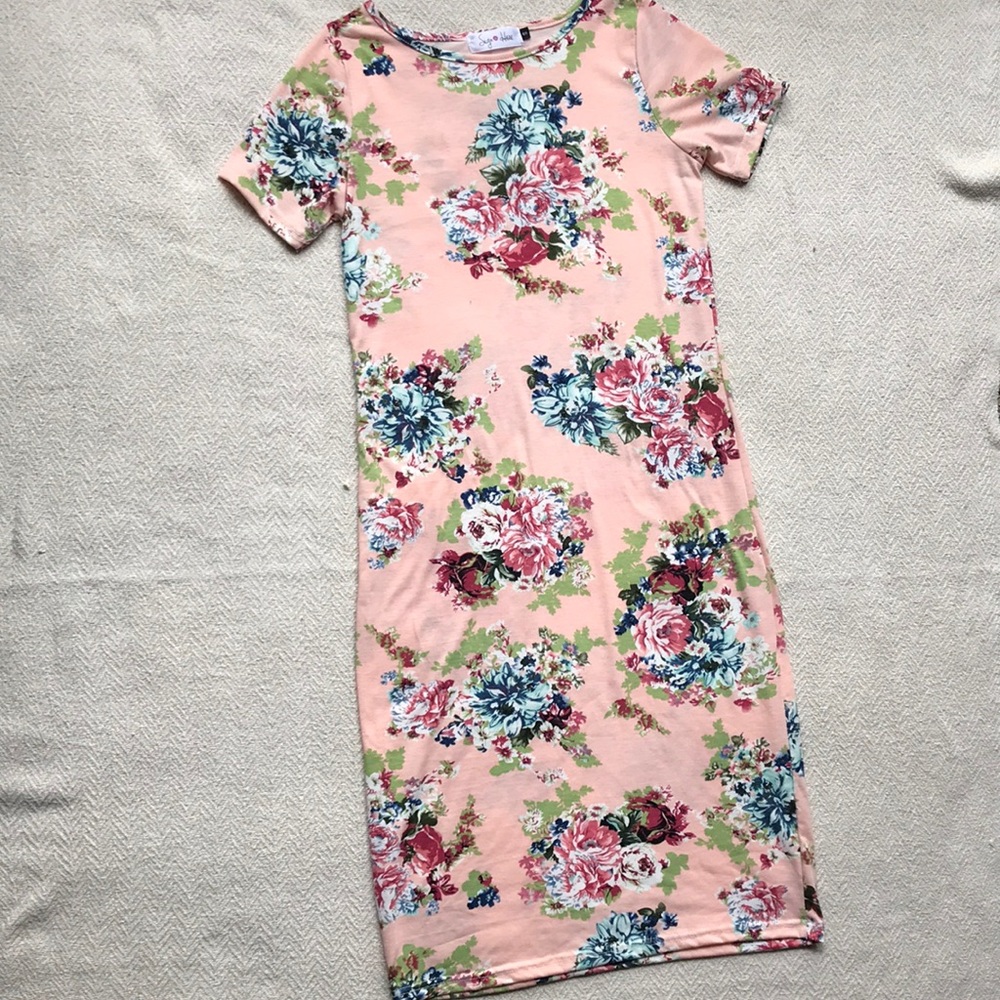 Pink Floral Dress